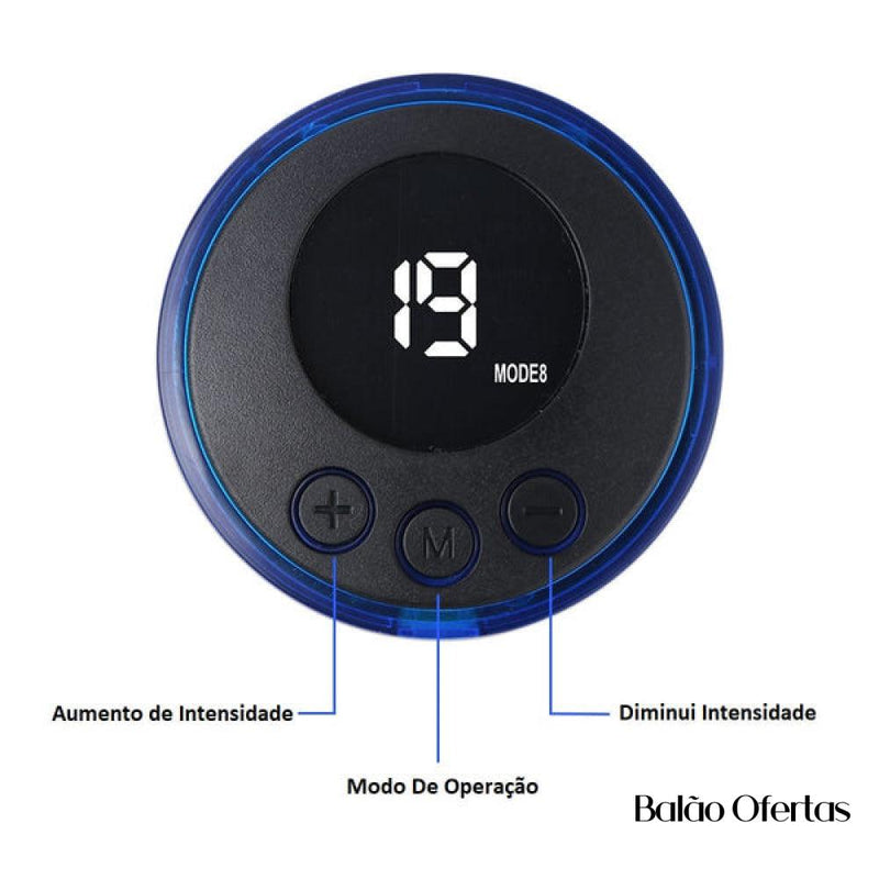 Massageador Portátil e Elétrico Para Dores e Inchaços Relax Pro