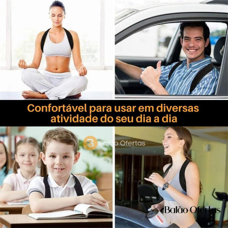 Colete Para Correção Postural de Alívio Imediato - Alivium | Perfeito Para Mulheres e Homens