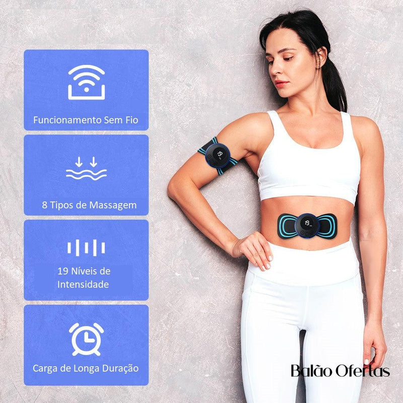 Massageador Portátil e Elétrico Para Dores e Inchaços Relax Pro