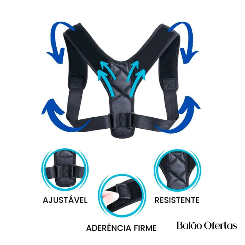 Colete Para Correção Postural de Alívio Imediato - Alivium | Perfeito Para Mulheres e Homens