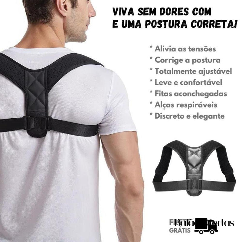 Colete Para Correção Postural de Alívio Imediato - Alivium | Perfeito Para Mulheres e Homens